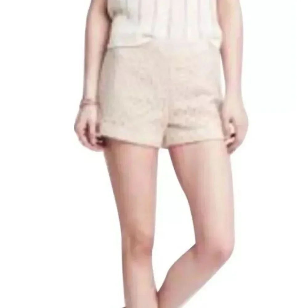 Banana Republic Cream Crochet Shorts Sz 8